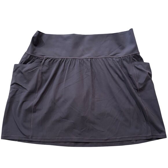 Athleta Salutation Skort Stash Pocket Skort 16.5" Size 2X Slate Blue Gray - Picture 1 of 5